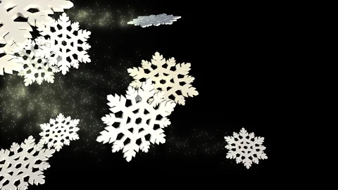 Snowflakes Transitions Video stock 121051999