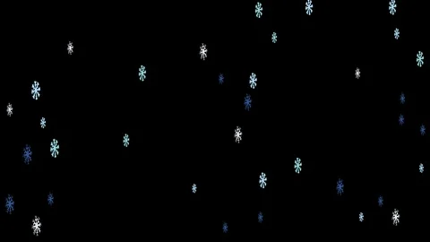 Snowflakes on transparent background. Stock Footage 114087756