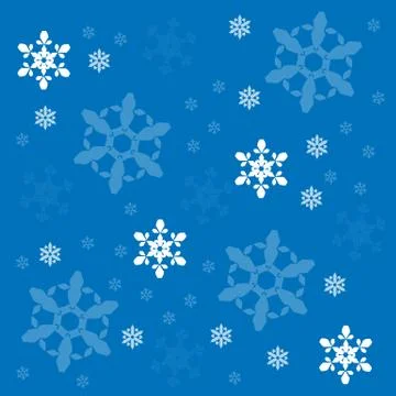 Snowflakes vector background Stock Illustration
