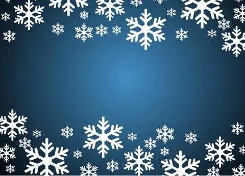 Snowflakes vector illustration art Stock Illustration