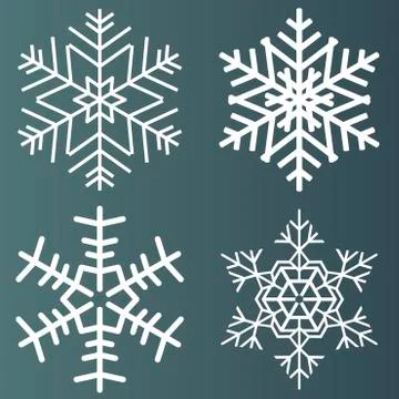 Snowflakes Vector illustration Illustrazione stock