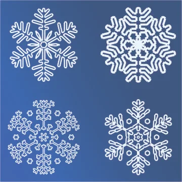 Snowflakes Vector illustration Stock Illustration