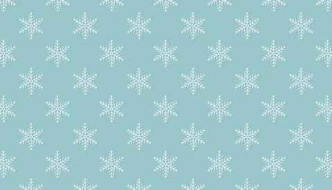 Snowflakes vector seamless pattern. Snowfall christmas repeat backdrop. Sea.. 스톡 일러스트