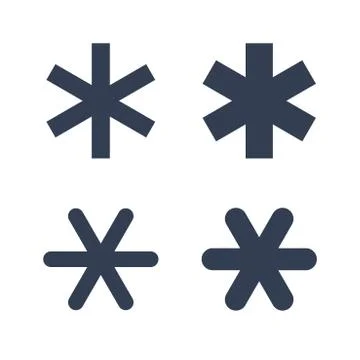 Snowflakes vector set Stock Illustration