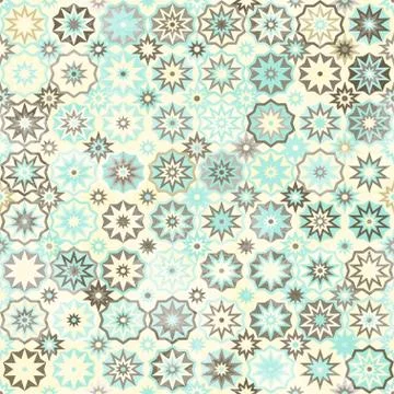 Snowflakes vintage seamless pattern Stock Illustration