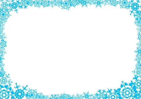 Snowflakes. white background for a card. Stock Illustration
