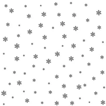 Snowflakes on a white background Stock Illustration