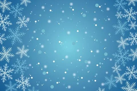 Snowflakes Winter Background EPS Vector イラスト素材