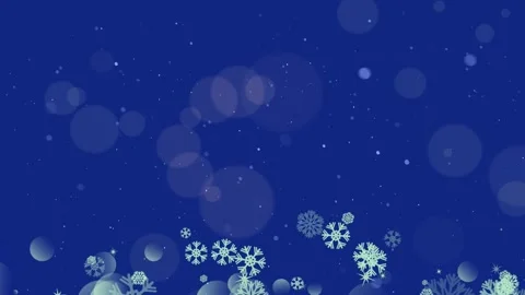 Snowflakes winter background on royal blue Stock Footage 252529631