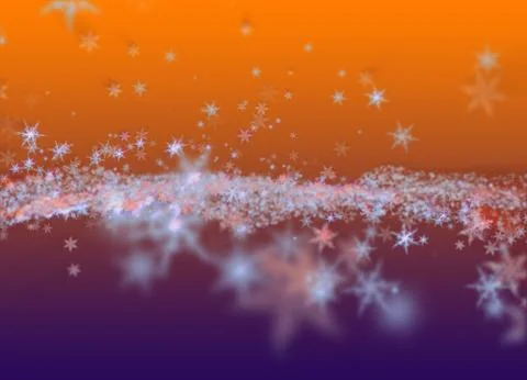 Snowflakes winter field cloud background. Happy new year, Christmas theme blu 스톡 일러스트