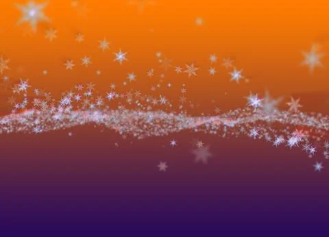 Snowflakes winter field cloud background. Happy new year, Christmas theme blu Stock Illustration