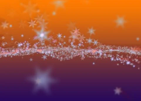 Snowflakes winter field cloud background. Happy new year, Christmas theme blu Stock Illustration