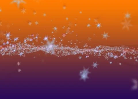 Snowflakes winter field cloud background. Happy new year, Christmas theme b.. Stock Illustration