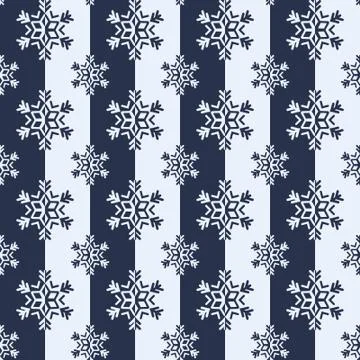 Snowflakes, winter pattern Stock Illustration