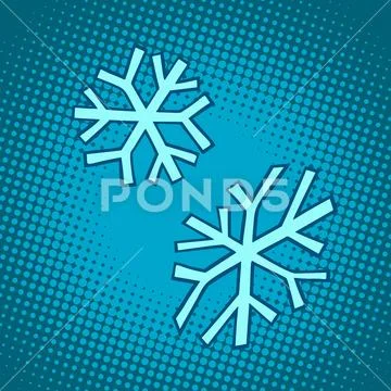 Snowflakes. winter snow cold Stock Illustration