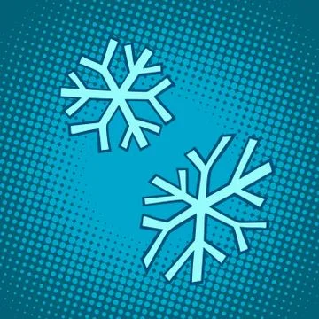 Snowflakes. winter snow cold Stock Illustration