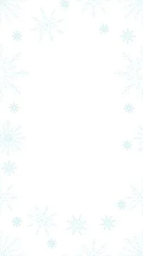 Snowflakes winter vertical frame copy-space 스톡 일러스트