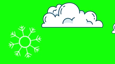 Snowflorer Looping on Chroma Key for Compositing Stock Footage 341336522