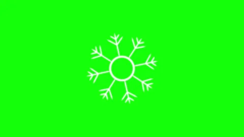 Snowflorer Looping Motion Graphic Overlay Video stock 341328685