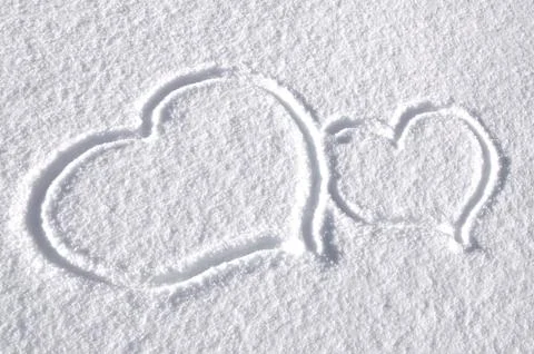 Snowhearts Stock Photos
