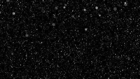 Snowing animation on black background Stock Footage 100041793