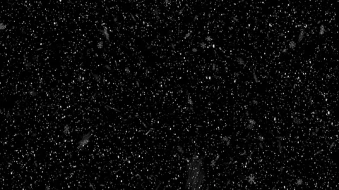 Snowing animation on black background Stock Footage 100049340