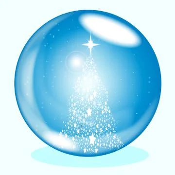 Snowing Ball Stock Illustration