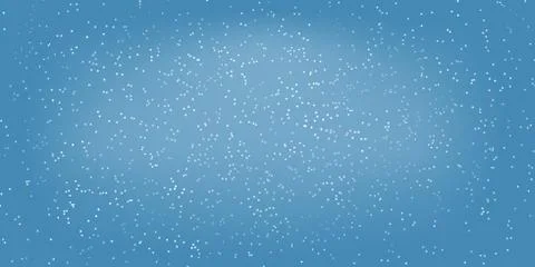 Snowing on blue Stock Illustration