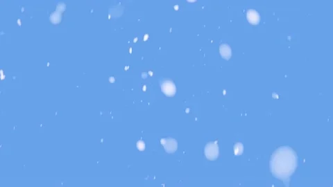 Snowing in blue sky background, Real snow in sunny winter season Stock Footage 149890835