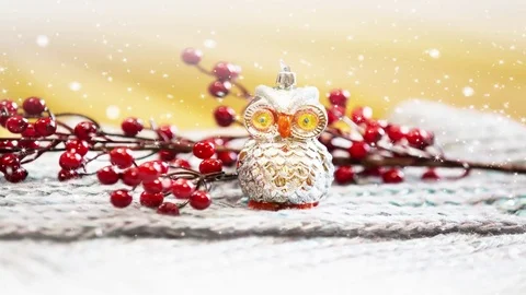 Snowing Christmas background Stock Footage 70375838