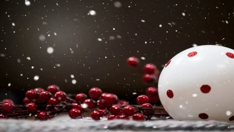 Snowing Christmas background Stock Footage 70375853