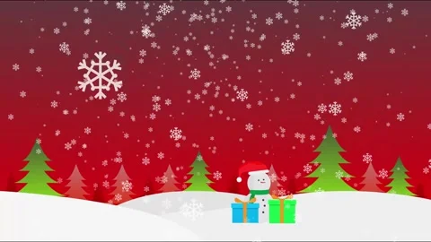 Snowing Christmas Stock Footage 300139321