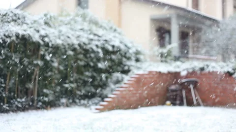 Snowing in the City Stock Footage 1073533