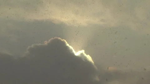 Snowing clouds Video stock 25066464