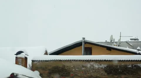 Snowing Daylight 001 Stock Footage 12761485