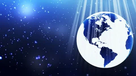 Snowing Earth Loop, HD Stock Footage 9864959