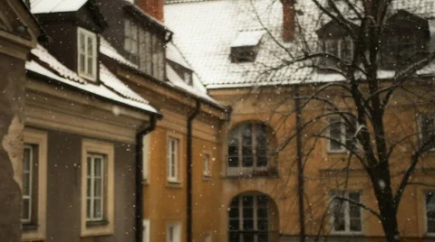 Snowing Video stock 596523