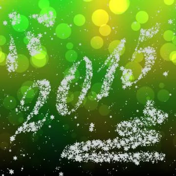 Snowing new year 2015 generated hires texture Stock Illustration