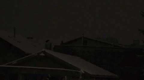 Snowing At Night 001 Stock-Footage 12764344