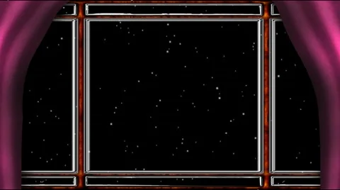 Snowing out of window Stock Footage 10572068