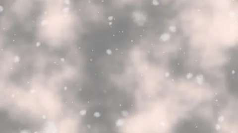 Snowing from Pinkish Night Clouds (Loopable) Stock Footage 35406750