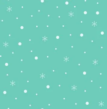 Snowing seamless pattern. Snowfall vector illustration. Winter background. Stock Illustration