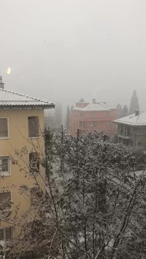 Snowing in switzerland Stock Footage 250019272