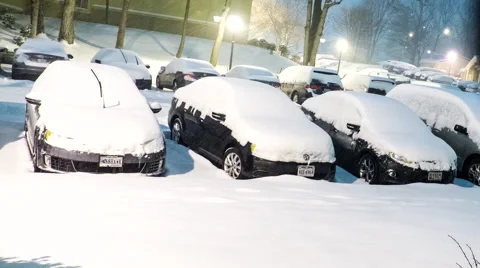 Snowing Time Lapse Stock Footage 46515817