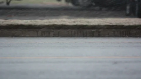 Snowing Traffic Stock Footage 32928665