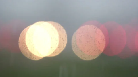 Snowing Traffic Light Stock Footage 32928673