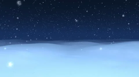 Snowing Winter Land Loop Stock Footage 12894091