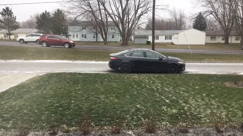 Snowlapse in Buffalo Stock Footage