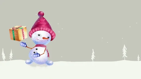 Snowman 1 Stock-Footage 125879504
