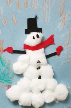 Snowman artwork Stock Photos